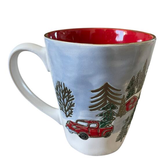 Eli+Ana ELK RIDGE HOLIDAY Ceramic Mug Tea Cup Set of 2 Christmas New - Picture 4 of 11